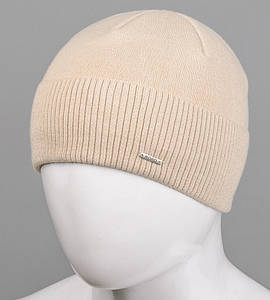 В'язана вовняна шапка з відворотом на флісі Nord (171812), Льон