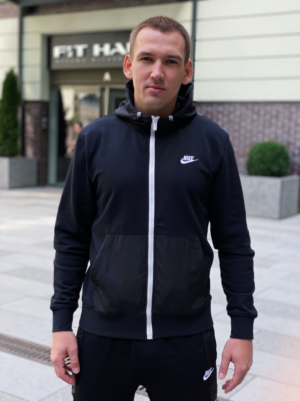 Толстовка чоловіча Nike M NSW CE FZ FT Hoodie / CZ9945-010 (Розміри:XS,S,M,L,XL)