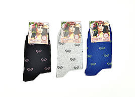 Шкарпетки жіночі «Дукат» бавовняні з стрейчевой ниткою розмір 36-40 носки