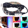Світлодіодна стрічка 2м + пульт ДК USB LED 7572 2м RGB Чорний, фото 5
