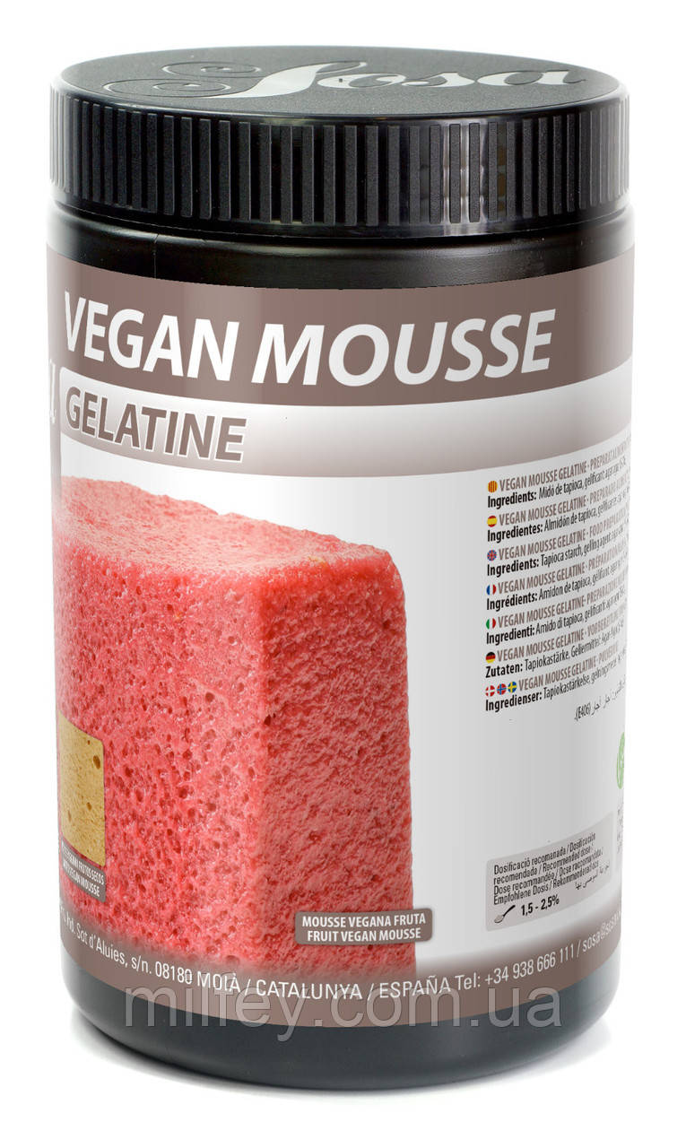 Желатин Vegan Mousse Gelatine SOSA 500 г