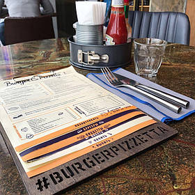 Планшет під меню з фанери з логотипом А4 5мм