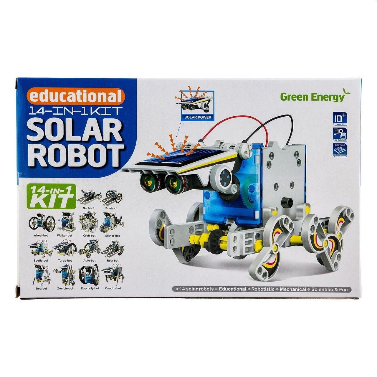 Робот конструктор Solar Robot на солнечной батарее 14 в 1 - фото 5 - id-p1472176048