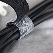 Стяжка на липучці Ugreen органайзер для кабелів 2м (чорний) LP124, фото 4