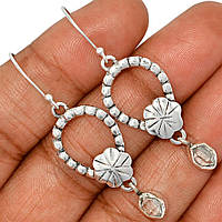 Херкімерський (Херкаймерійський) алмаз срібні сережки, 707СРХ