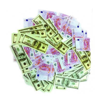 Хлопавка 30 см наповнення FLAPPER DOLLARS CM035, фото 2