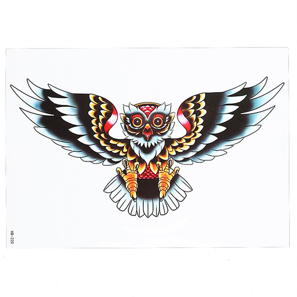 Тимчасове тату Flying owl (HB-220, 21x15 см)