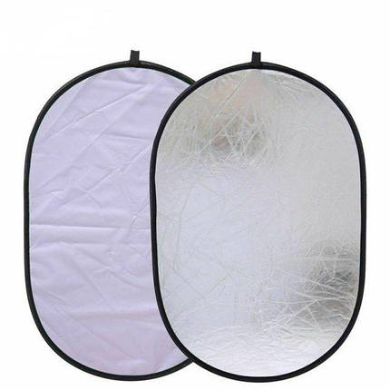 Фотовідбивач рефлектор Alitek Reflector 2 в 1 Silver/White (60х90 см), фото 1