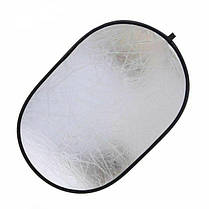 Фотовідбивач рефлектор Alitek Reflector 2 в 1 Silver/White (60х90 см), фото 6