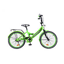 Велосипед дитячий 2-х колісний 20" 212005 Like2bike Sky, салатовий, ручного гальма