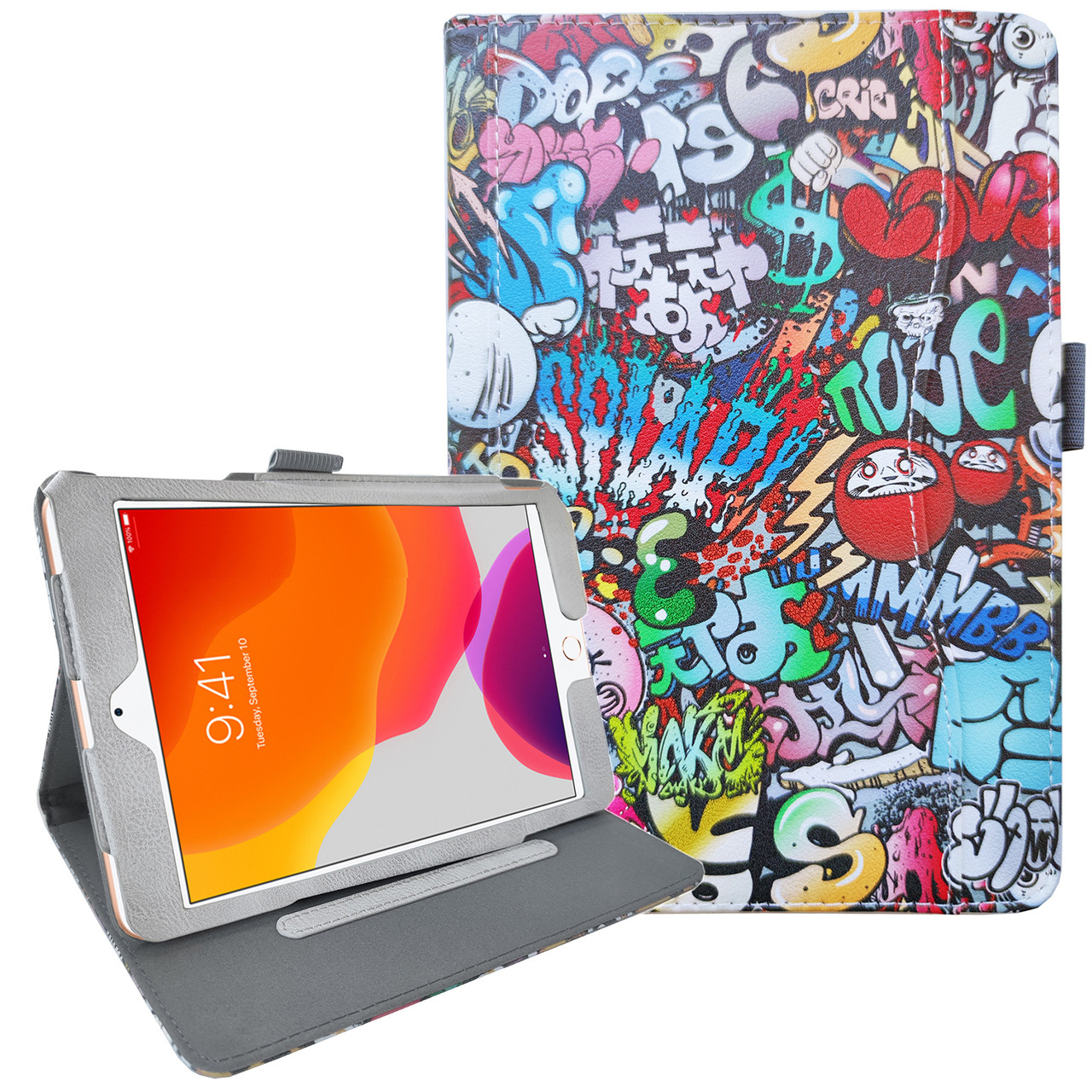 Чохол Leather Painting Case для Apple iPad Mini 4 / 5 (Wake / Sleep) Graffiti