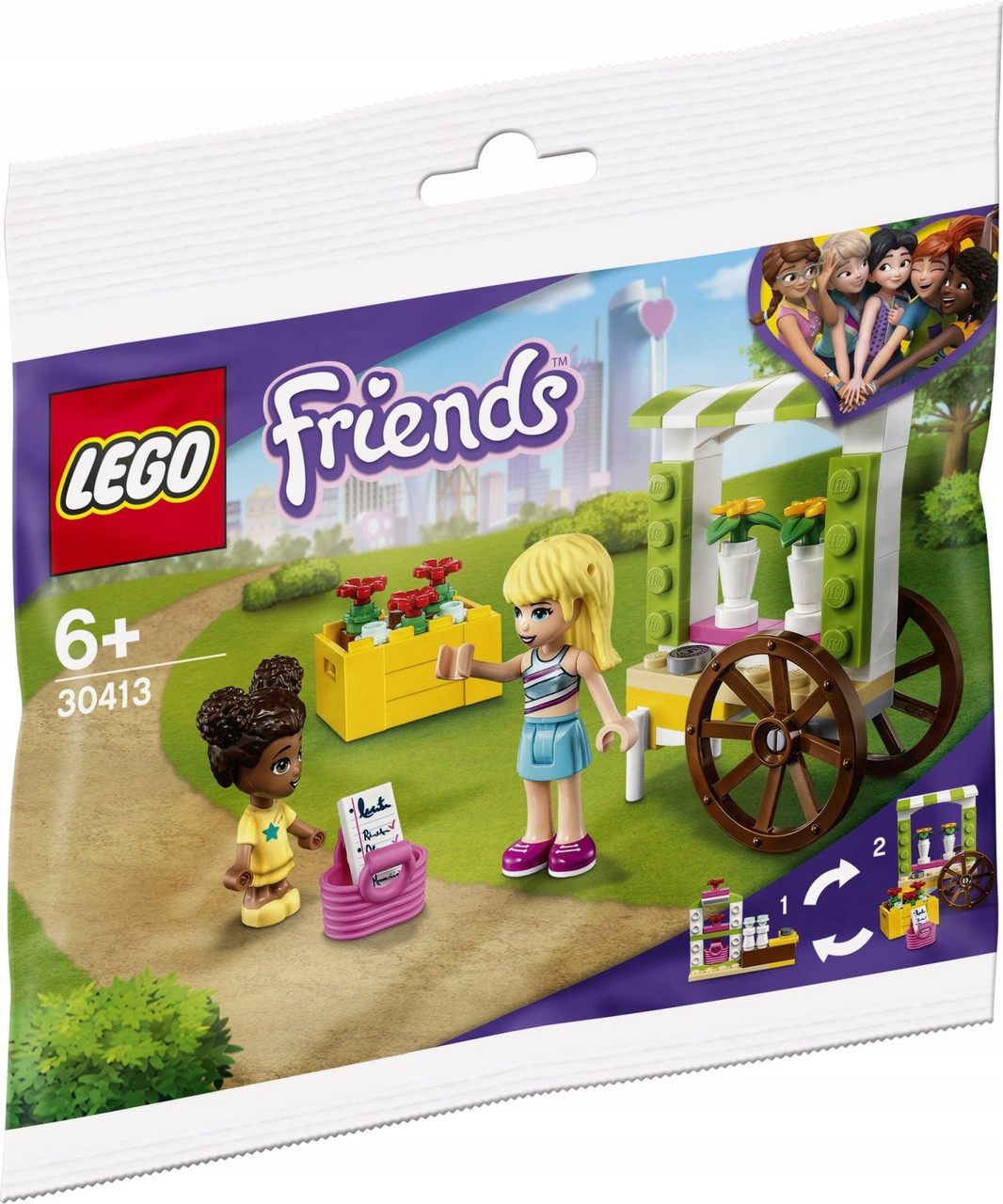 LEGO 30413  Friends Друзі - Квітковий візок міні набір конструктор лего  і фігурка, фото 1