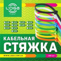 Стяжка кабельная 8*300 белая