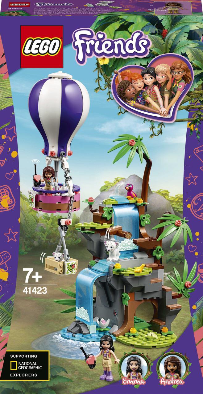 LEGO 41423 Friends Конструктор  Порятунок тигра з джунглів на повітряній кулі
