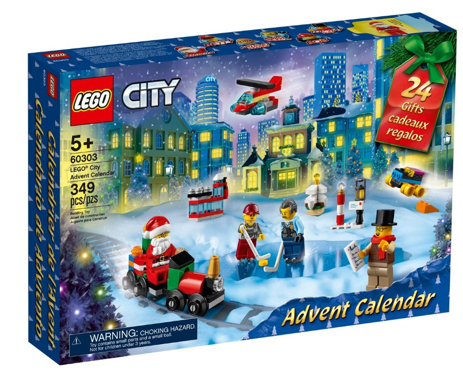 Адвент календар LEGO CITY - advent Новорічний календар Лего 60303 LEGO Конструктор Різдвяний 2021, фото 1