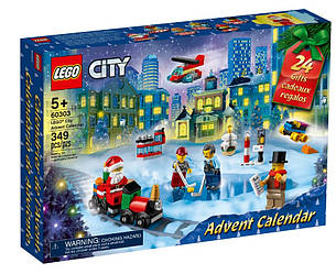 Адвент календар LEGO CITY - advent Новорічний календар Лего 60303 LEGO Конструктор Різдвяний 2021