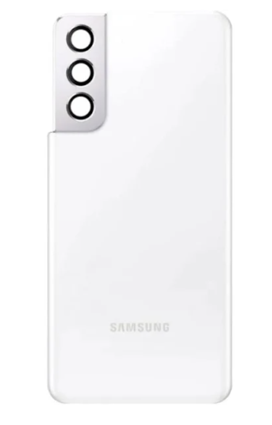 Задня кришка для Samsung G991B Galaxy S21, біла, оригінал (Китай) + скло камери, фото 1