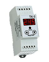 Терморегулятор DigiTOP ТК-3 (одноканальний, датчик DS18B20) DIN, 55 °C...+125 °C, крок: 0,1 °C