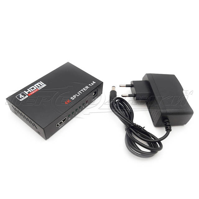 HDMI Splitter 1x4 v1.4, Full 3D 4Kx2K металл | Переходники ТМ.