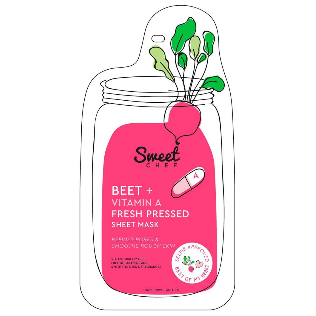 Оновлювальна маска з екстрактом буряка Sweet Chef Beet + Vitamin A Fresh Sheet Mask 23 мл, фото 1