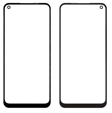 Скло дисплея для Realme 7, колір чорний, фото 1
