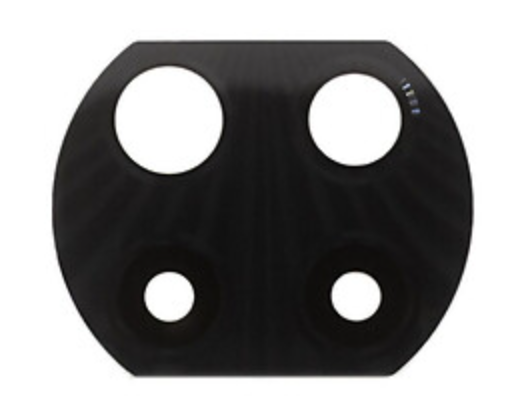 Скло камери для Xiaomi Redmi Note 9T, колір чорний