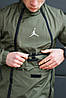 Чоловіча вітровка Air Jordan, олімпійка бомбер Джордан, хакі, фото 4