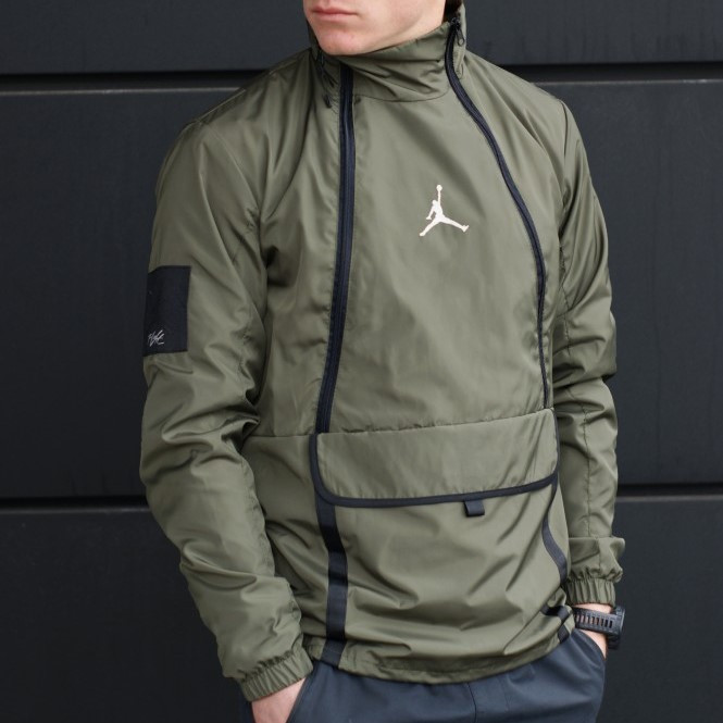 Чоловіча вітровка Air Jordan, олімпійка бомбер Джордан, хакі
