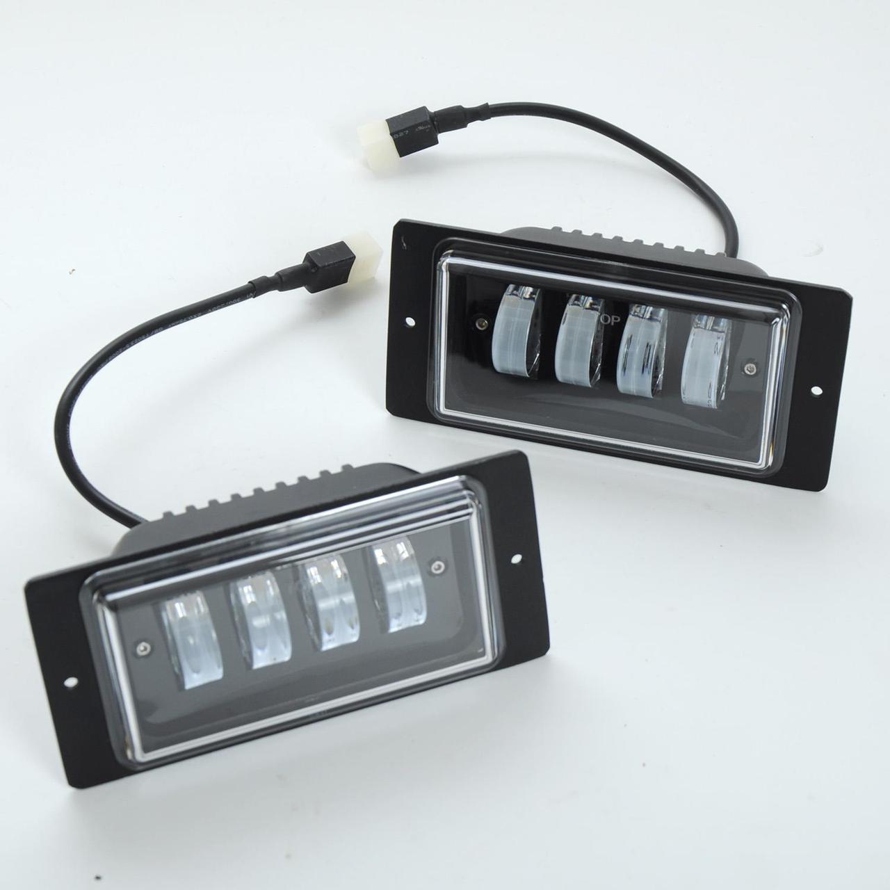 Фары Противотуманные ВАЗ 2110 LED 4*10W (линзы, Черный Отражатель) 174* ...