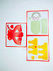 3Д Трафарети (об'ємні фігурки 10шт) Набір + Шомпол (голка, свердло) для чищення сопла в подарунок 3D Трафарет, фото 5