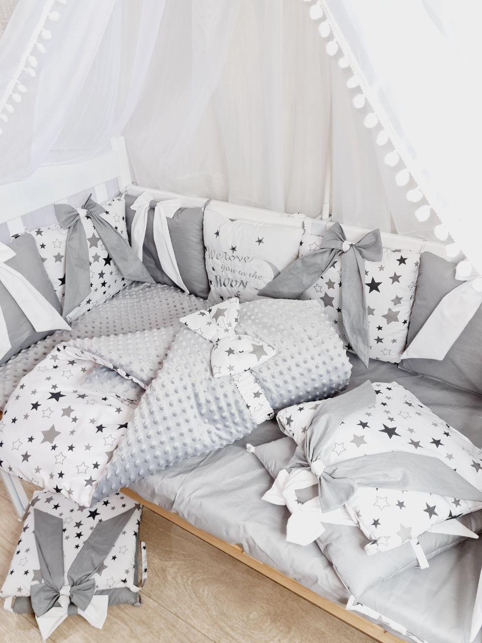 Детское постельное белье в кроватку "Бант", комплект в детскую кроватку Ангелочек - фото 3 - id-p1331724762