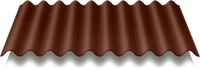 ОНДУЛІН коричневий 0,95х2м хвилястий бітумний лист Onduline