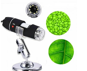 Цифровий мікроскоп USB Digital microscope Zoom з LED-підсвіткою