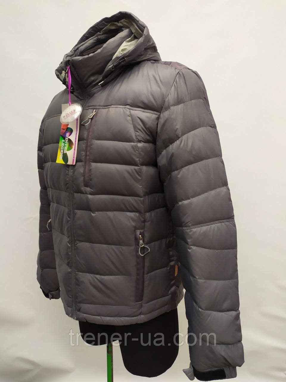 Пуховик Мужской Молодёжный Winter Legend/лёгкий Серый Пуховик/куртка ...