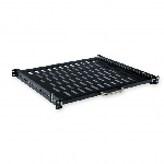 Полиця висувна 19", 400мм глиб. (400..600 мм кріплення), чорна