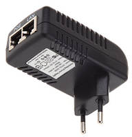 POE инжектор 48V 0,5A (24Вт) с портами Ethernet 10/100/1000Мбит/с