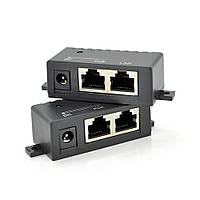 POE инжектор IEEE 802.3af PoE с портом Ethernet 10/100/1000 Мбит/с