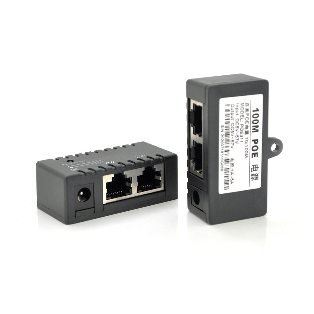 POE-інжектор IEEE 802.3af PoE з портом Ethernet 10/100 Мбіт/с