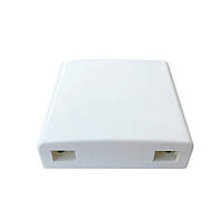 Розетка оптична для адаптера SC/UPC з двома портами 86 х 86 мм, Q400