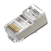 Коннектор RITAR RJ-45 8P8C FTP Cat-6 экранированный (100 шт/уп.) Q100