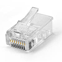 Коннектор RITAR PREMIUM RJ-45 8P8C Cat-5(100 шт/уп.) Q100 (золочені контакти)