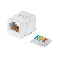 Модуль узкий Keystone Jack RJ-45 кат.6