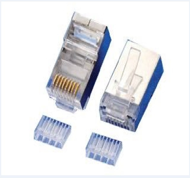 Конектор Merlion RJ-45 8P8C FTP Cat-6 (50 шт./пач.) екранований, подвійний (золочені)