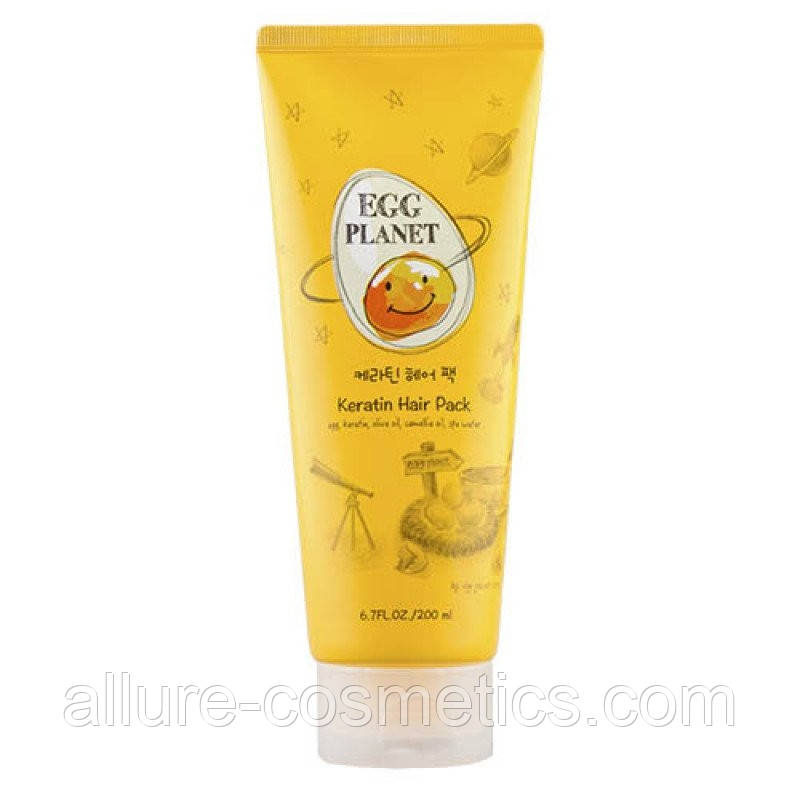 Кератинова маска з яйцем для пошкодженого волосся Daeng Gi Meo Ri Egg Planet Keratin Hair Pack 200ml