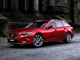 Дефлектори вікон Mazda 6 2012 -> Combi З Хром Молдингом (HIC) Вітровики на Mazda 6 універсал