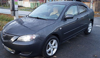 Дефлектори вікон Mazda 3 (I) 2003-2009 Sedan (HIC). Вітровики на Mazda 3 седан