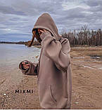 Худі OVERSIZE жіноча на флісі з капюшоном, фото 3