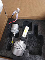 Лампа светодиодная LED комплект 2 штуки 12/24V, 36W, 4000Lm вентилятор охлаждения (цоколь H3)