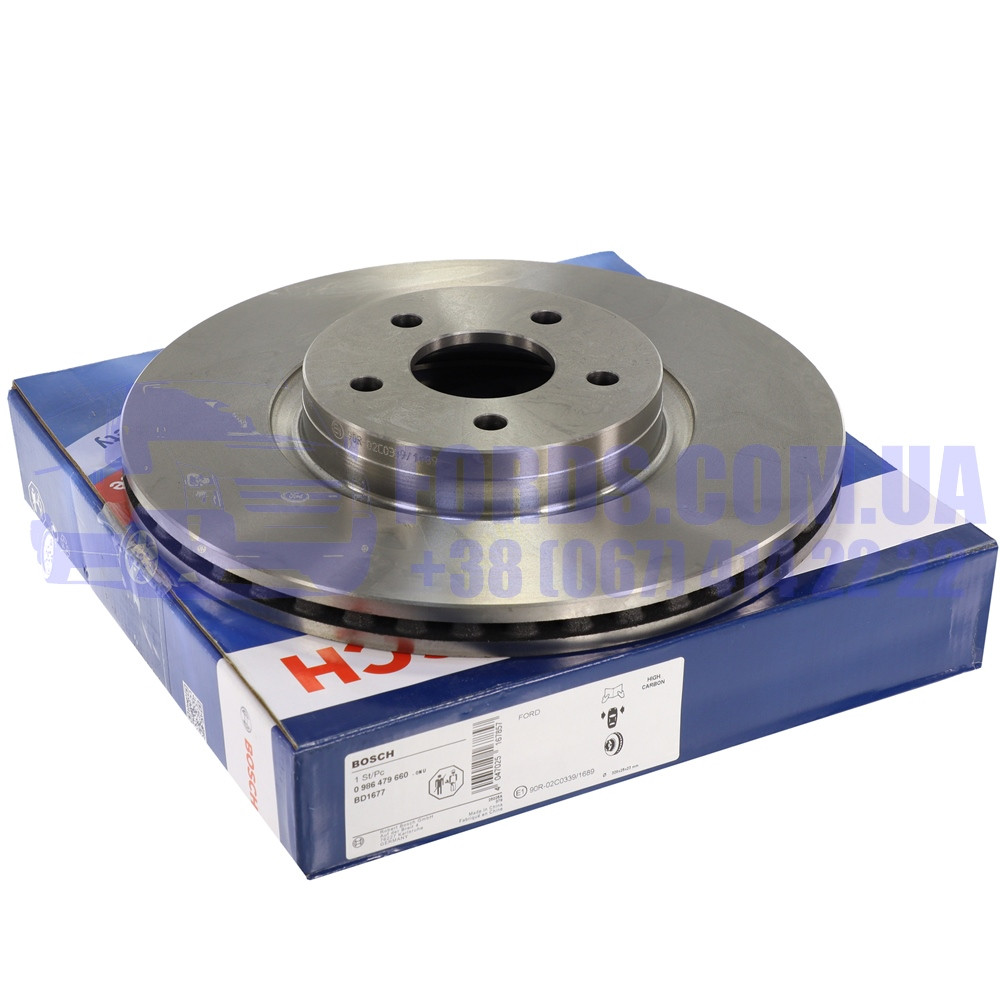 Диск гальмівний передній FORD FOCUS/KUGA/CONNECT 2008-2020 BOSCH