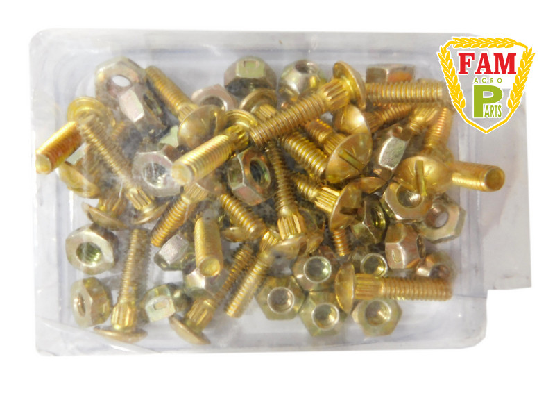 Болт сегмента М5,5х22 + гайка, H125890, 125892, 163131 John Deere